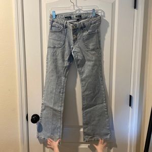 Light blue wild fable flare Jean